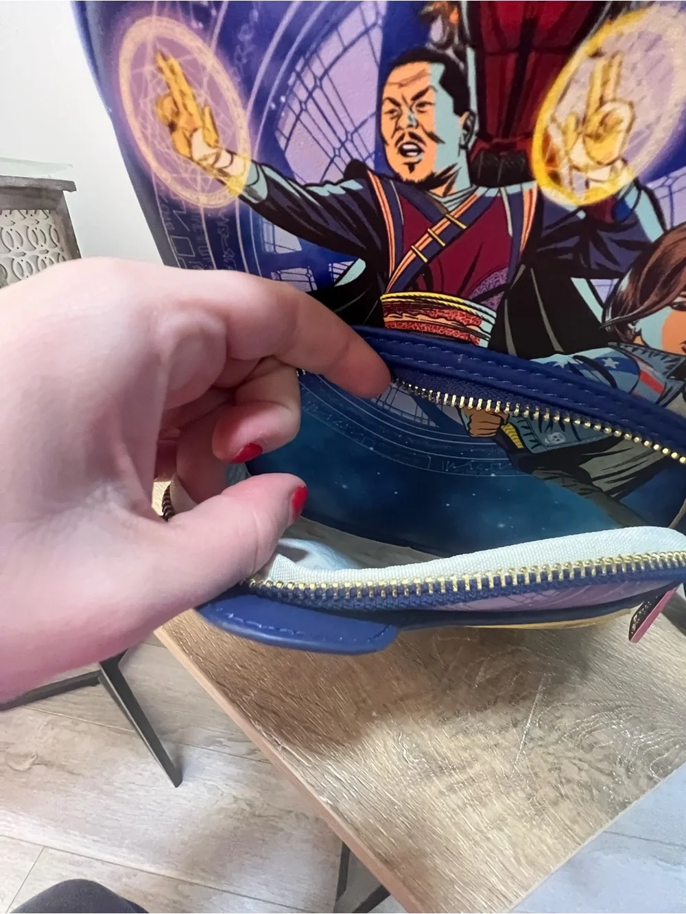 Doctor Strange Loungefly Mini Bookbag and Wallet - Picture 8 of 8